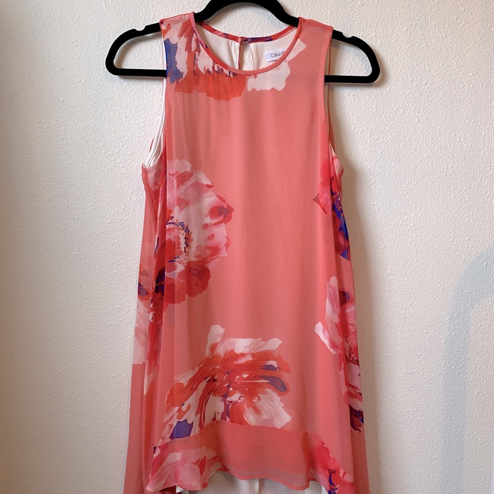 Calvin Klein mini dress - size 6, pink